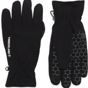 TIMBERLAND Mens Textured Palm Sport Gloves Black S/M